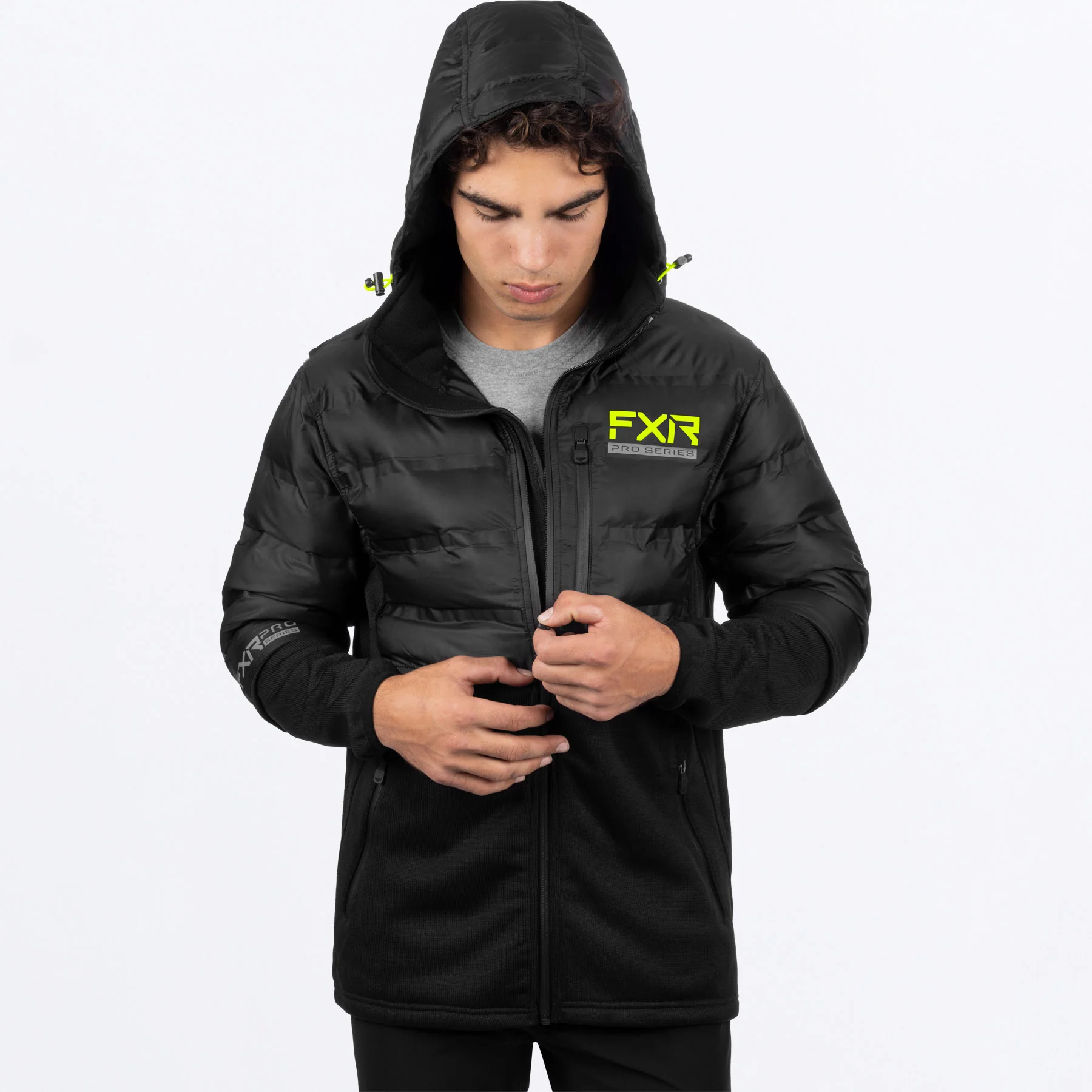 Men's Excursion Lt Hybrid Quilted Hoodie - Image 4