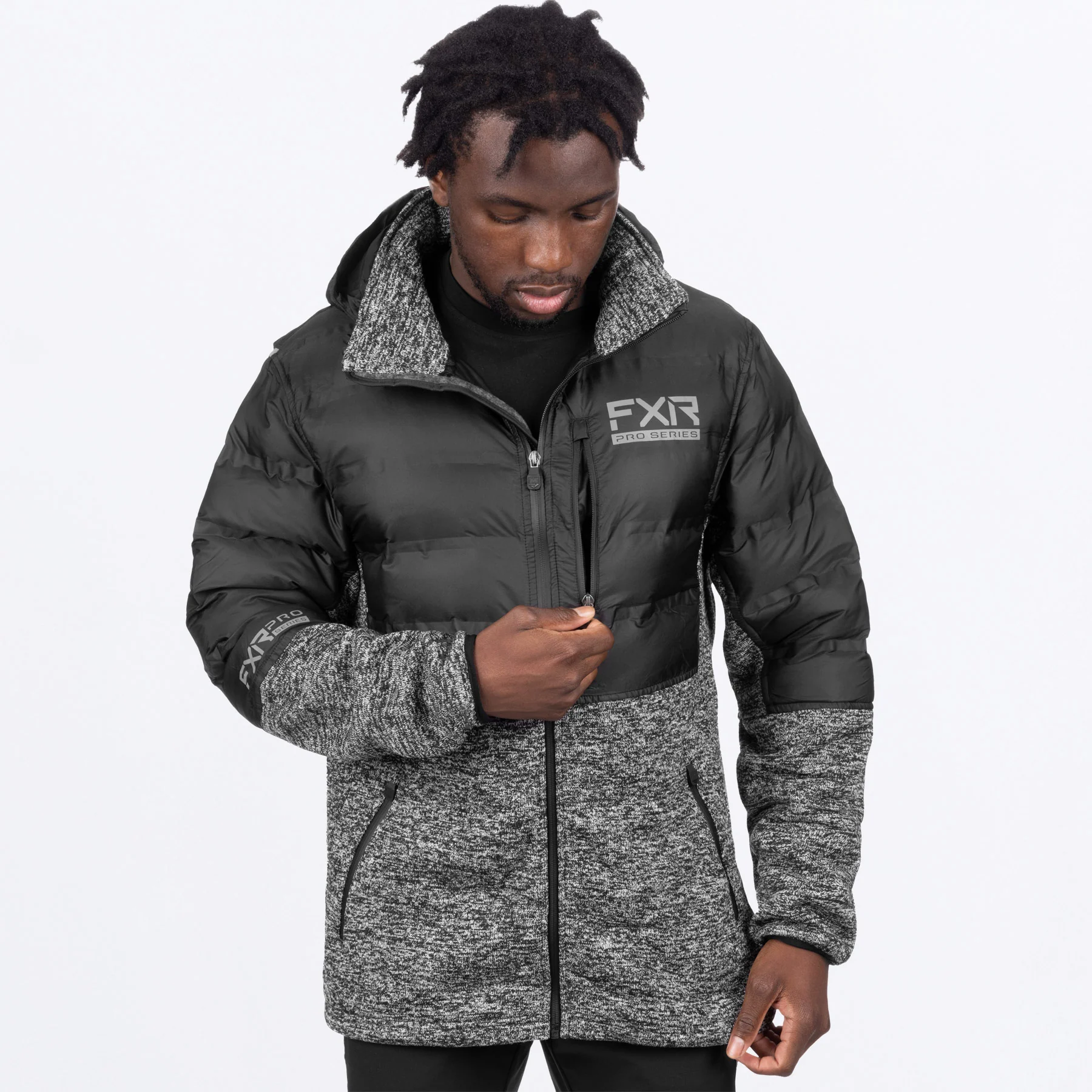 Men's Excursion Lt Hybrid Quilted Hoodie - Image 8