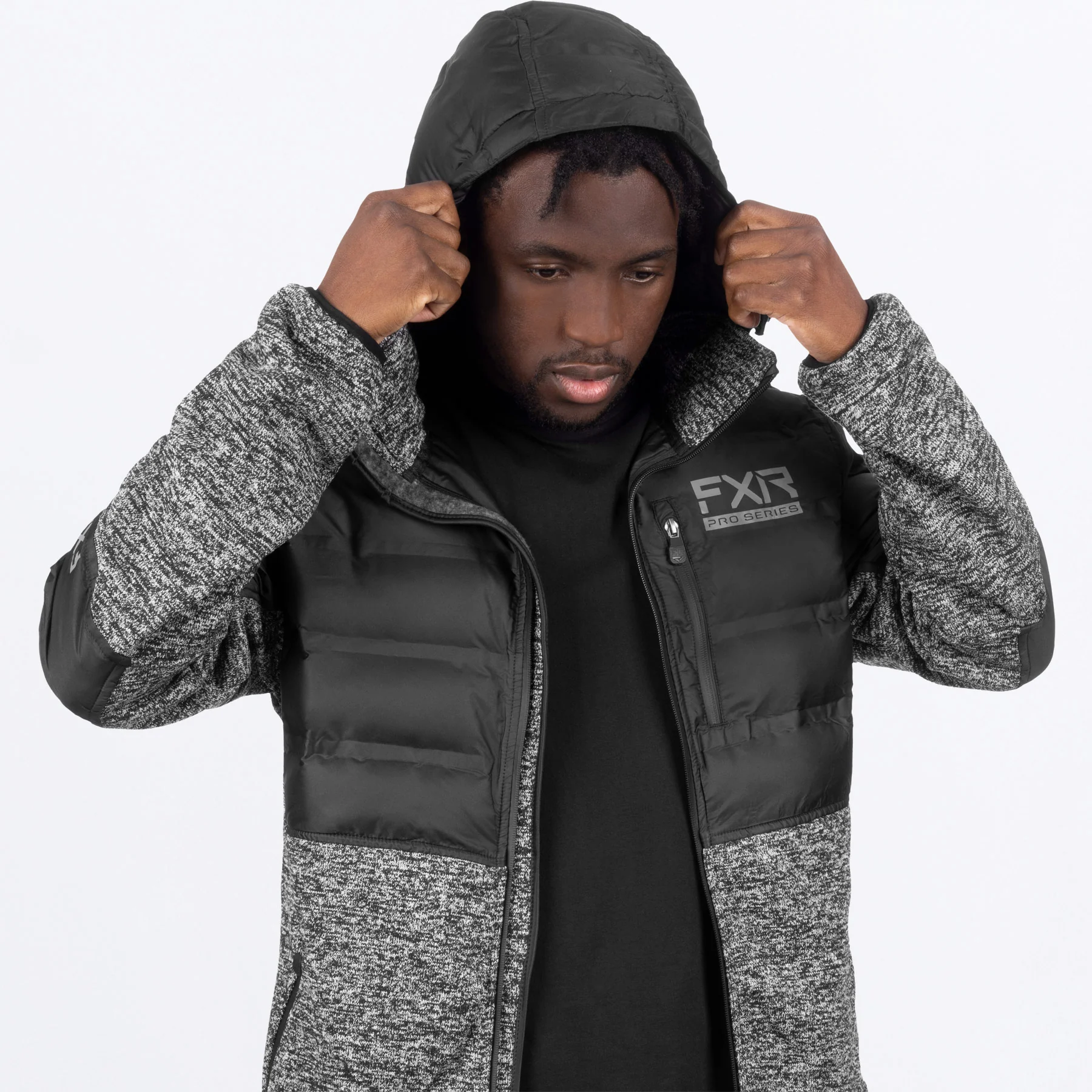 Men's Excursion Lt Hybrid Quilted Hoodie - Image 9