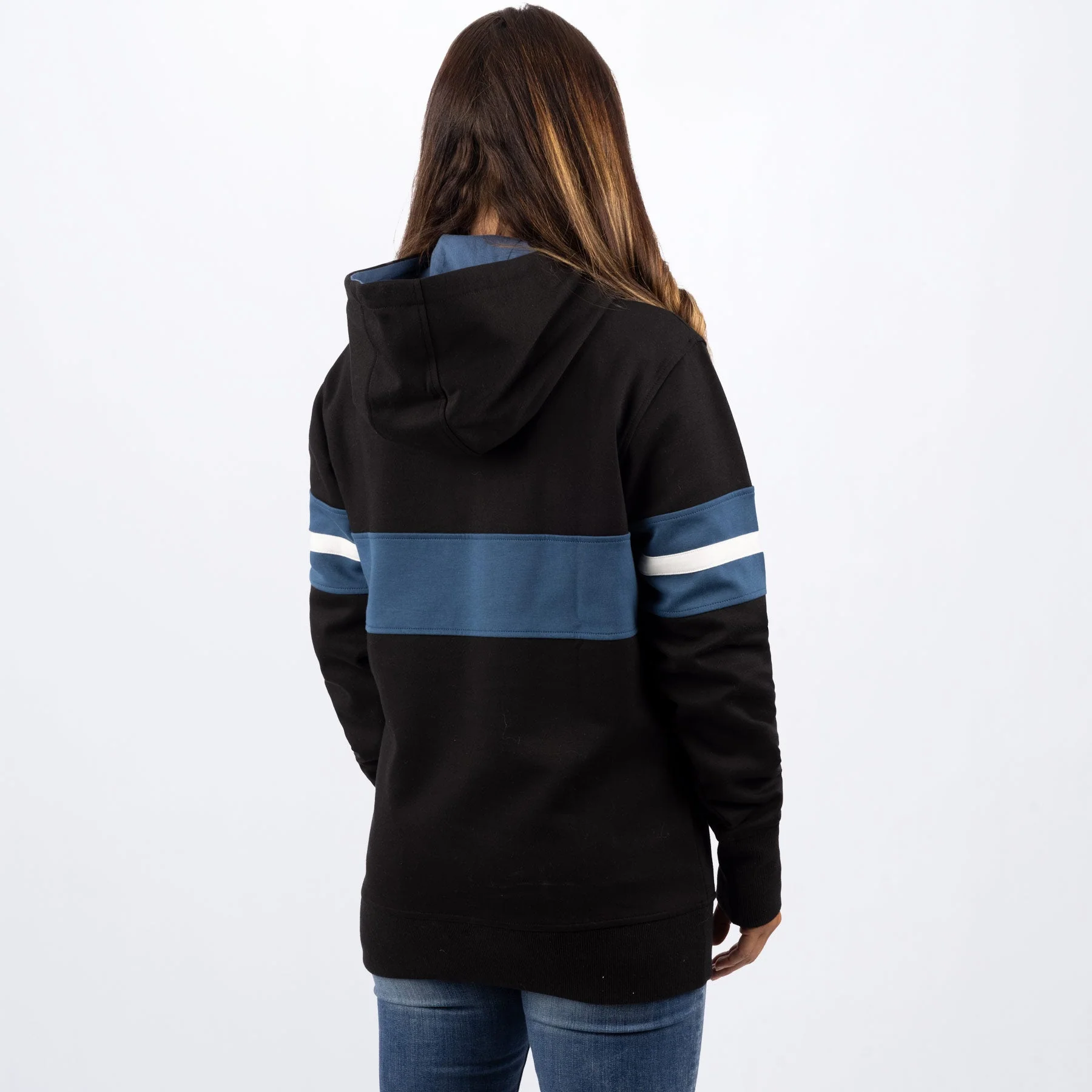 Women's Stripe Pullover Hoodie - Image 4